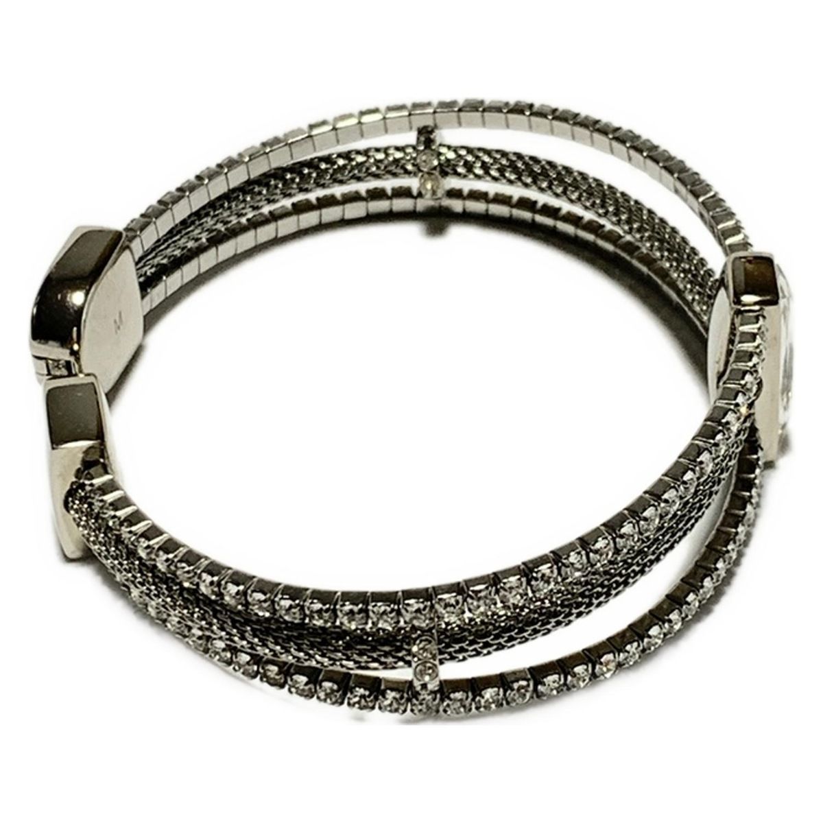 SWAROVSKI スワロフスキー バングル クリア シルバー