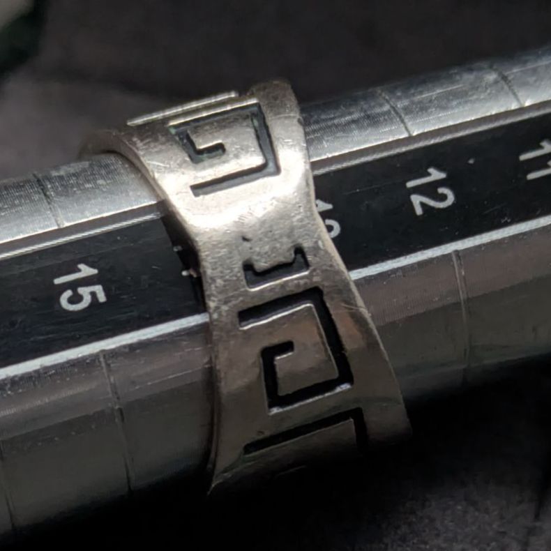 メキシコ製 シルバー925 マヤカレンダー シグネットリング 13.5号 24g