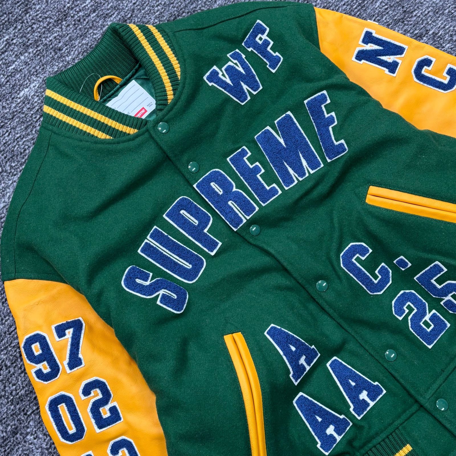 未使用品 25ss Supreme Praises Varsity Jacket Green L シュプリーム