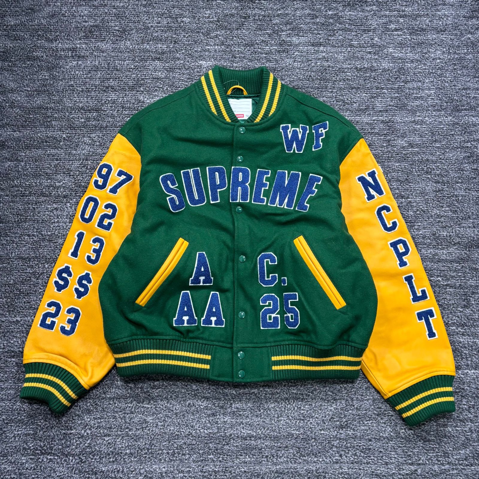 未使用品 25ss Supreme Praises Varsity Jacket Green L シュプリーム