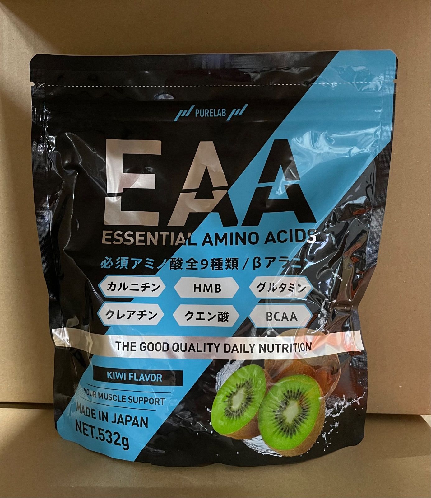 新品未開封】PURELAB EAA (キウイ味) 532g 必須アミノ酸9種類配合