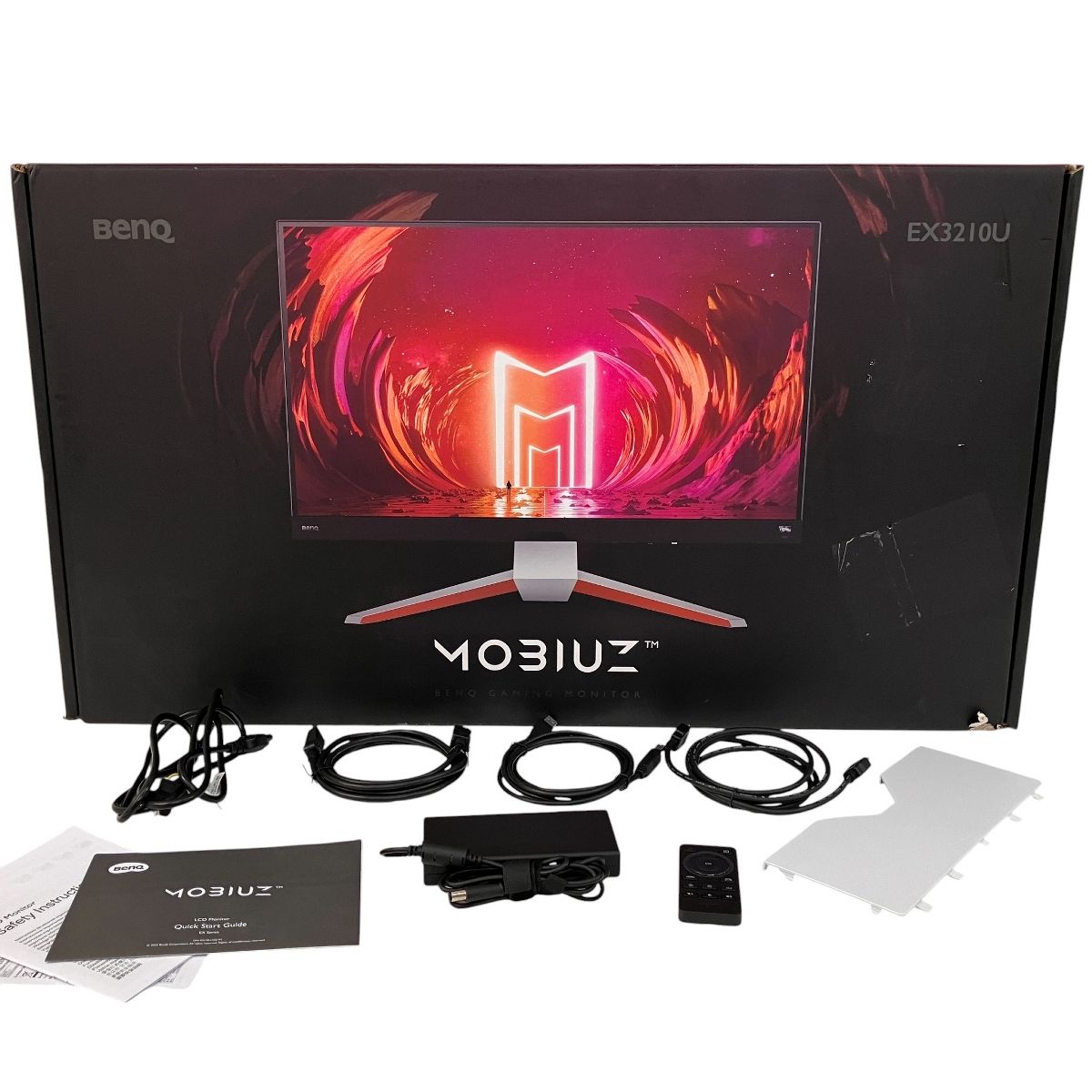 BenQ MOBIUZ EX3210U ゲーミングモニター 2023年製 ホワイト PC周辺