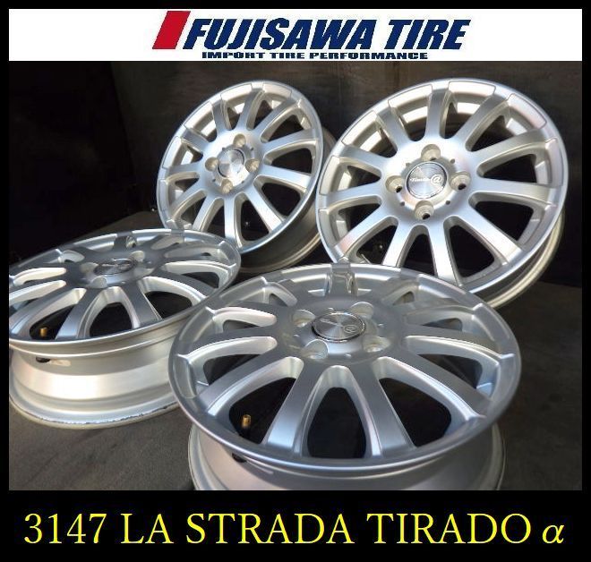 3147 J LA STRADA TIRAD α 14 x 4 5 4穴 PCD 100 45 4本