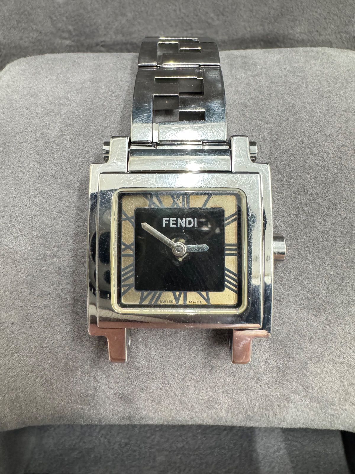 ジャンク品・パーツ取り用】FENDI フェンディ クアドロ スクエア 6000L