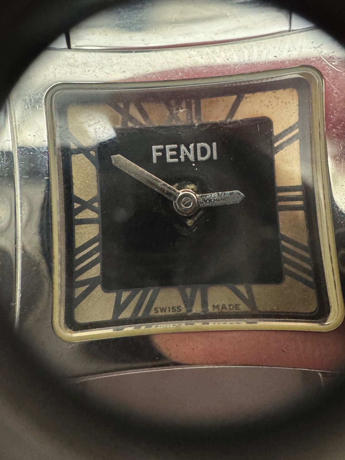 ジャンク品・パーツ取り用】FENDI フェンディ クアドロ スクエア 6000L