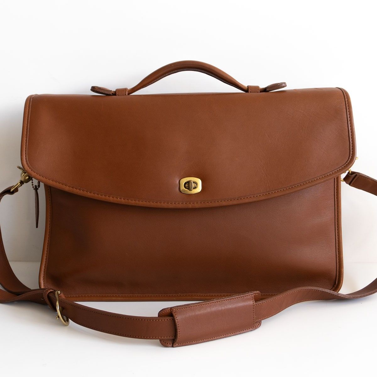 美品】OLD COACH【5265/2WAY レザー ブリーフケース】 ブラウン