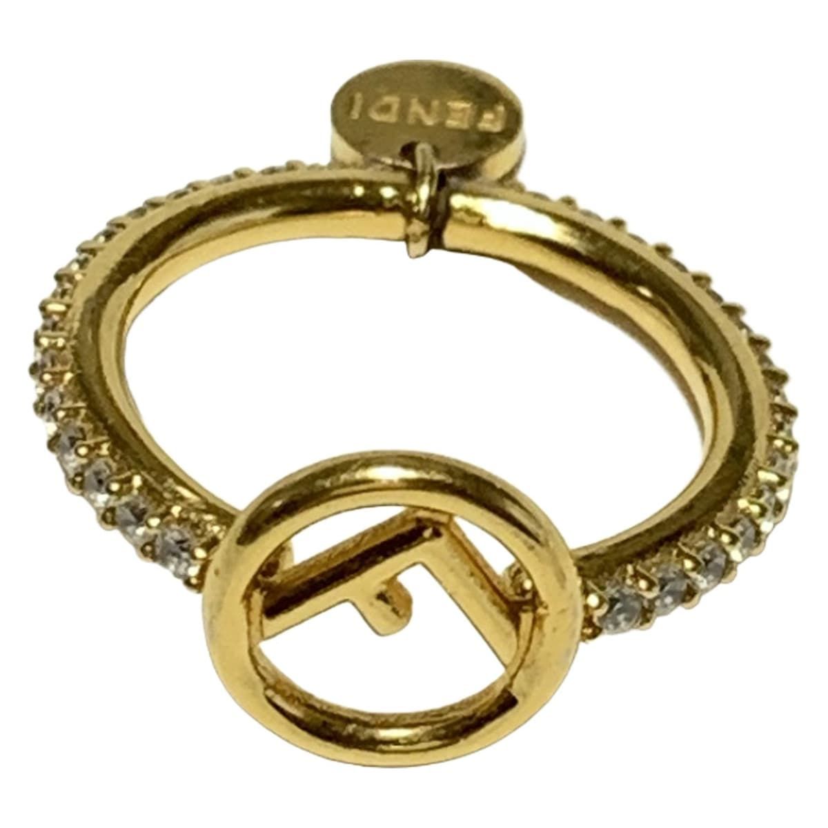 FENDI(フェンディ) リング エフ イズ フェンディ ゴールド×クリア