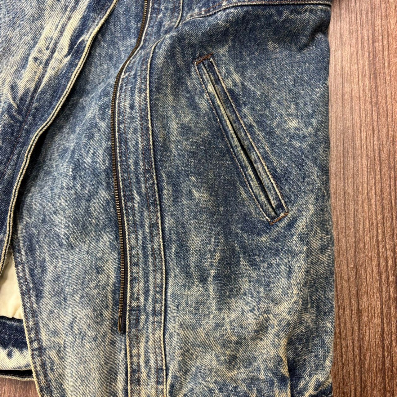 ANDY JOHNS アンディジョンズ ジャケット アウター デニム ケミカル