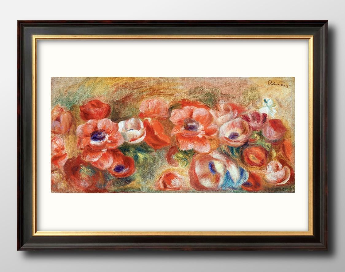 11566オーギュスト ルノワール Anemones A3 サイズ ポスター アート