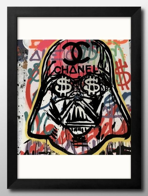12010 シャネル × ダースベイダー A3 サイズ ポスター アート おしゃれ