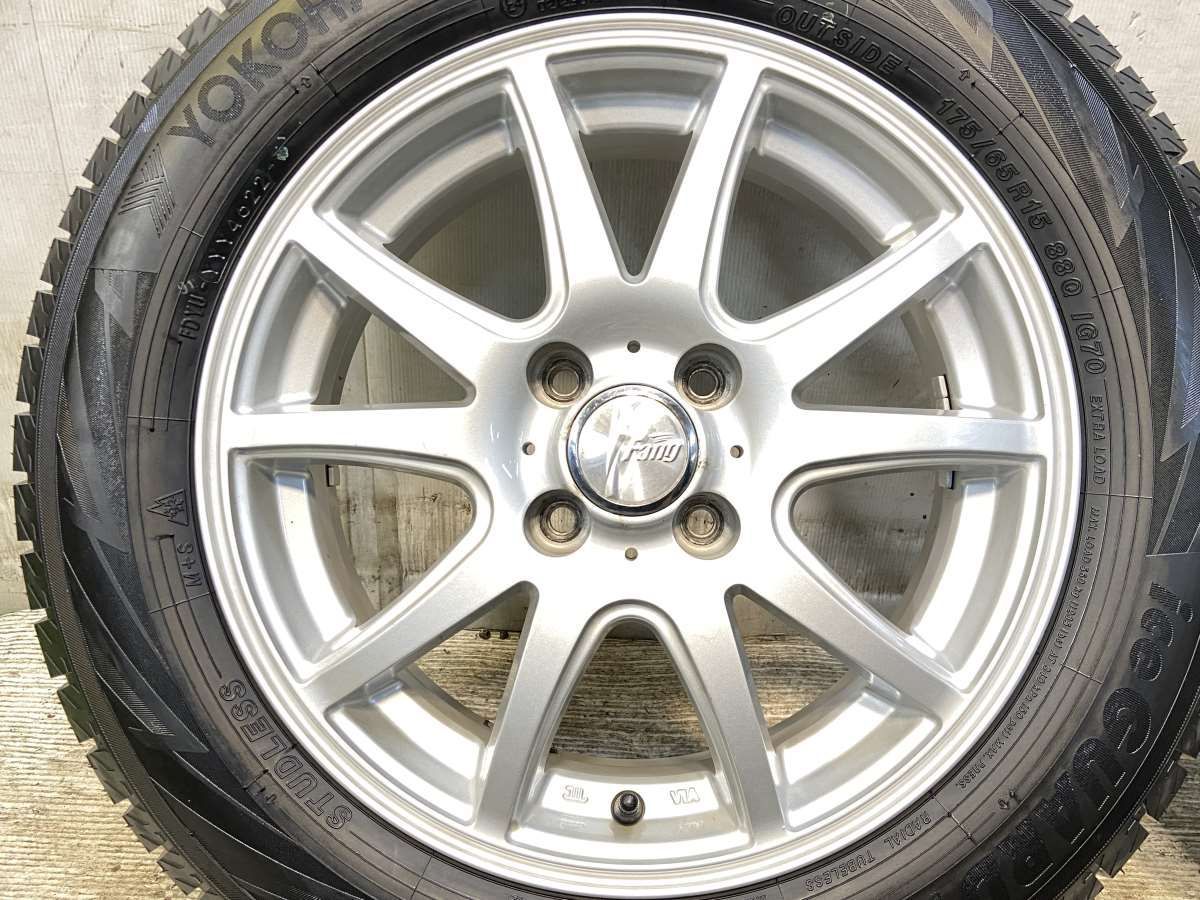 175/65R15 ヨコハマ アイスガード iG70 Fang 15x5.5 38 100-4穴 中古 