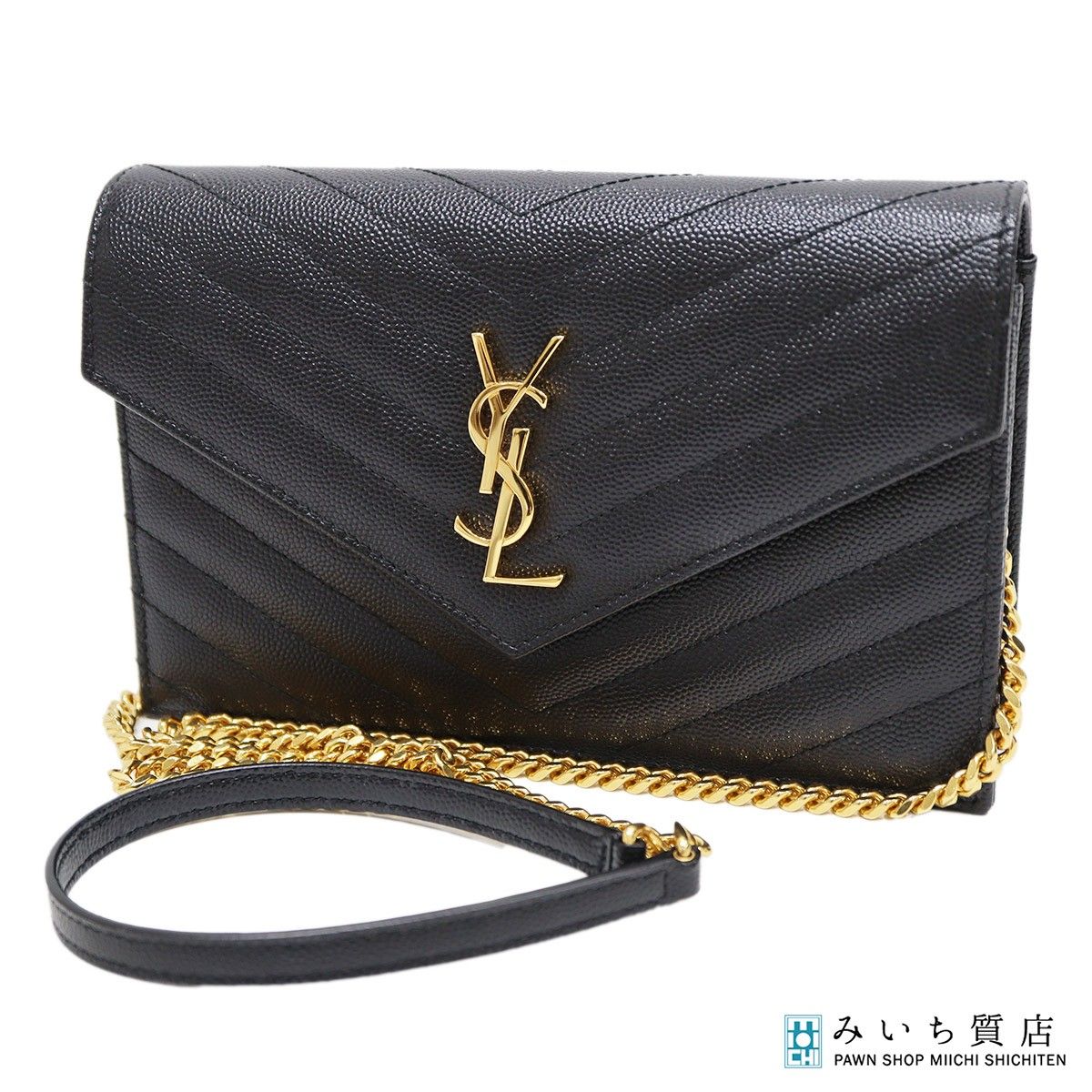Yves Saint Laurent YSL イヴ サンローラン カサンドラ チェーン 