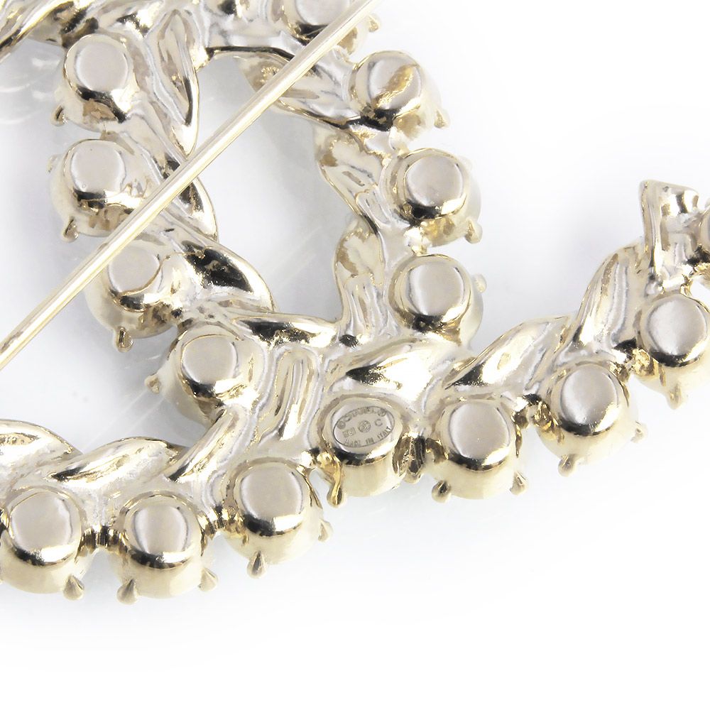 シャネル ココマーク ビジュー ブローチ ゴールド AB5784 箱付 CHANEL