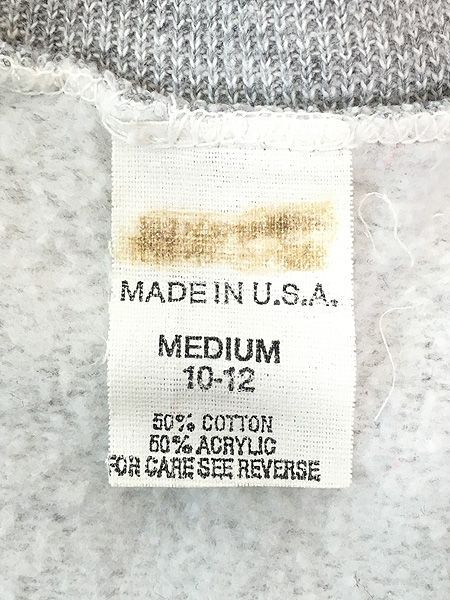  キッズ 古着 70-80 s Smurf スマーフ 染み込み キャラクター スウェット トレーナー M 10-12歳位 Ｔシャツ カットソー トップス