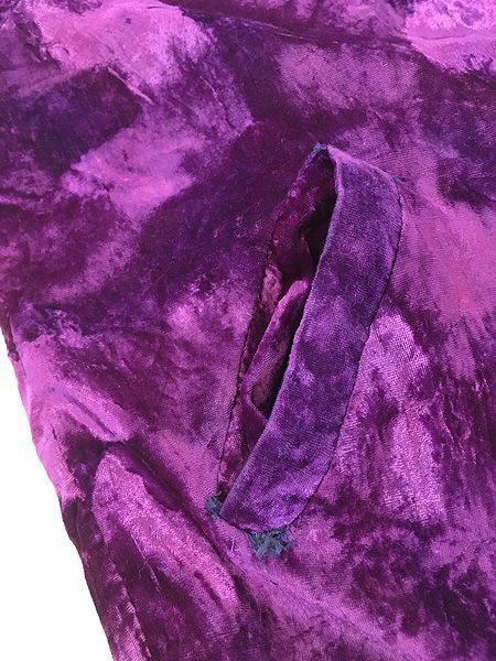 古着 80s KOREA 龍 ドラゴン 刺しゅう パデッド ベロア 別珍