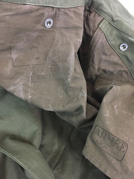 古着 40s フランス軍 M35 コットン キャンバス モーター サイクル