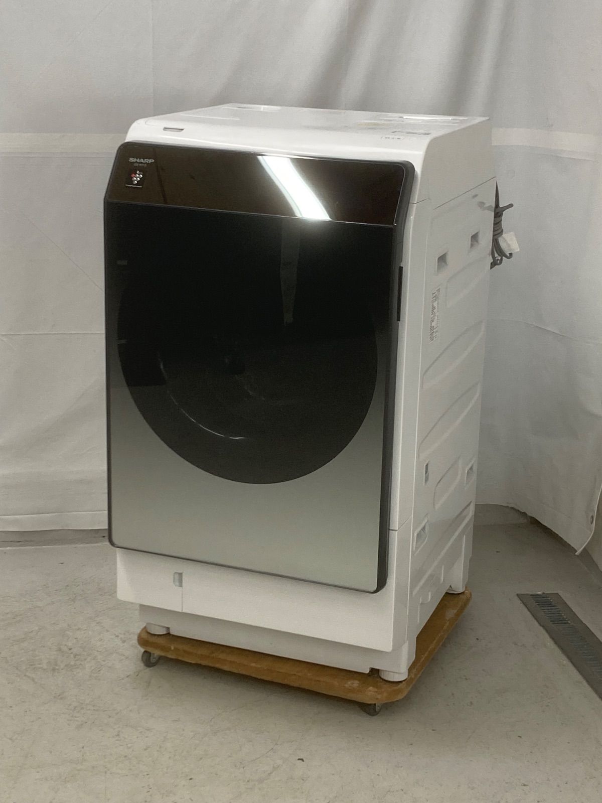 配送エリア 屋内搬入＆ シャープ 11 kg ドラム式洗濯乾燥機 ES W 113 SL 2020年製 洗剤 柔軟剤 自動投入 プラズマクラスター ハイブリッド乾燥 AIoT スマホ連携 COCORO WASH お洒落デザイン 左開き Hi 1352