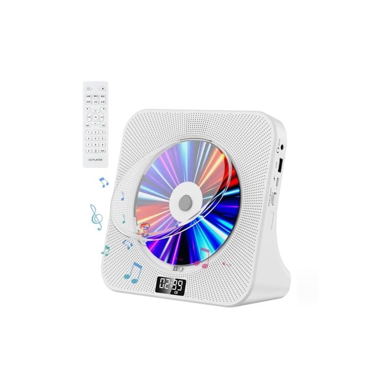 CDプレーヤー デスク オファー Bluetooth受信/送信 HiFiスピーカー内蔵