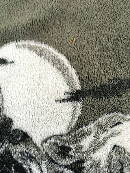 古着 90s USA製 MAZMANIA オオカミ ウルフ 月 アニマル フリース