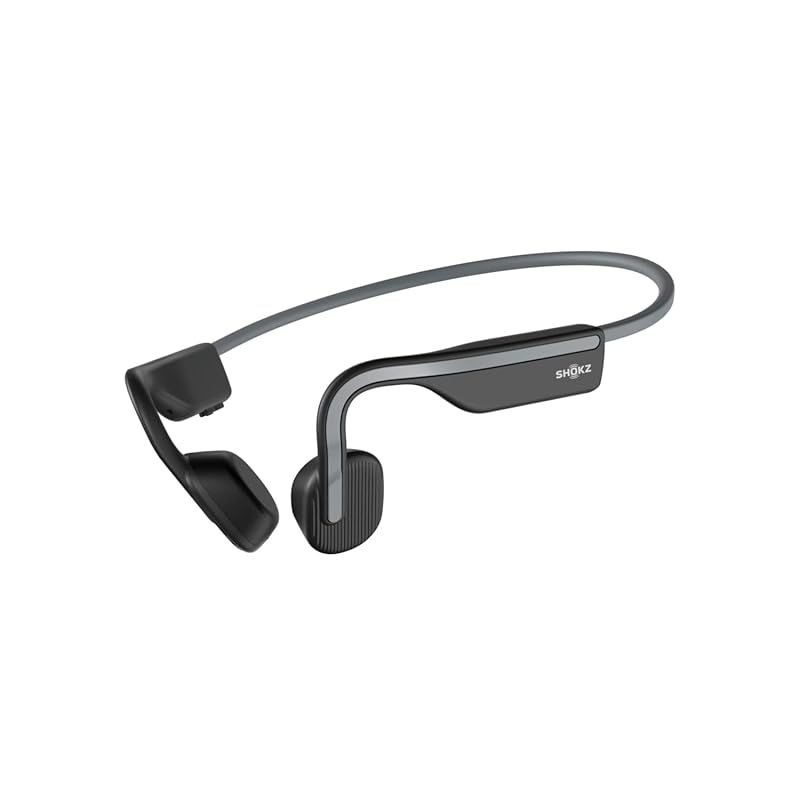 Bluetooth 5.1 SHOKZ OpenMove 骨伝導イヤホン ストア ワイヤレスイヤホン Zoomなどリモート会議 テレワーク 在宅勤務 6時間使用 環境音聞き取り 2年 グレー 0