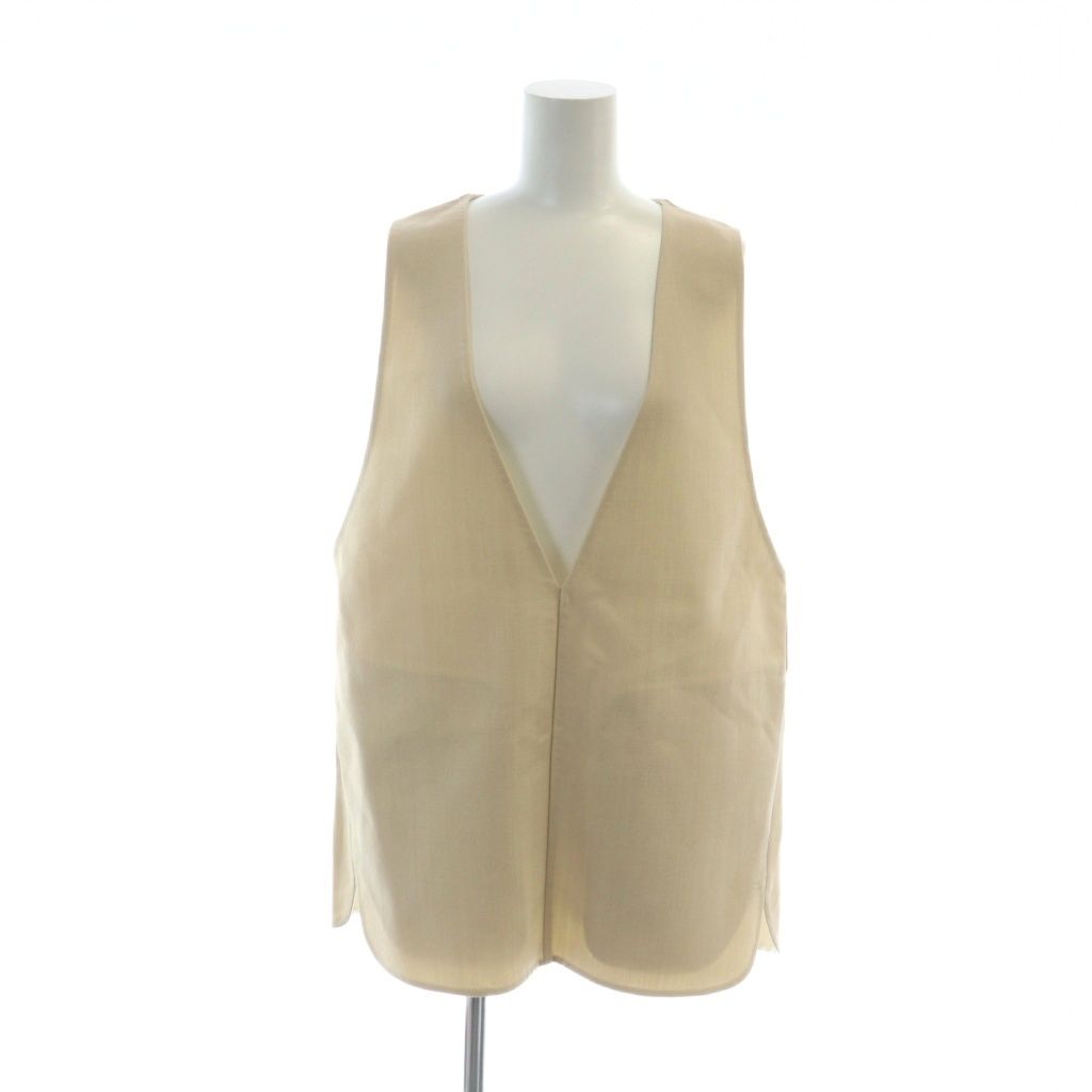 ドゥロワー Drawer FALL1 ヘリンボーンノースリーブVネックブラウス