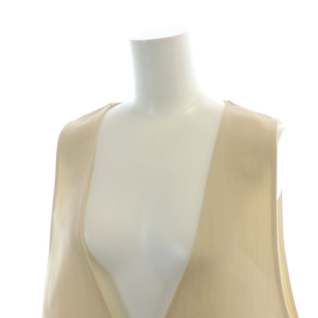 ドゥロワー Drawer FALL1 ヘリンボーンノースリーブVネックブラウス