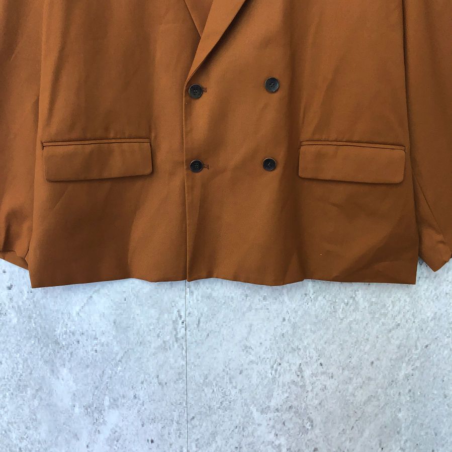 soerte ソエルテ オーバーサイズ ダブルブレスト ジャケット オレンジ