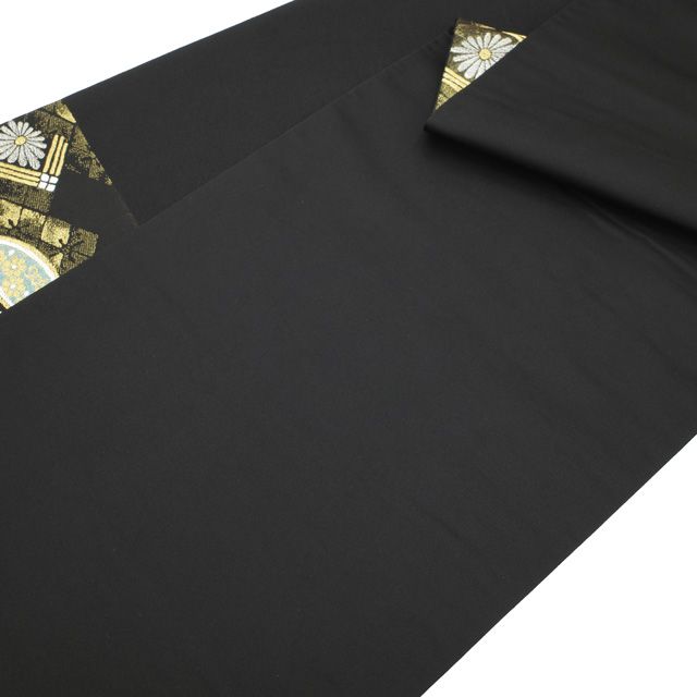 中古】 すごい値！ 袋帯 フォーマル リサイクル 正絹 京都 西陣 黒金