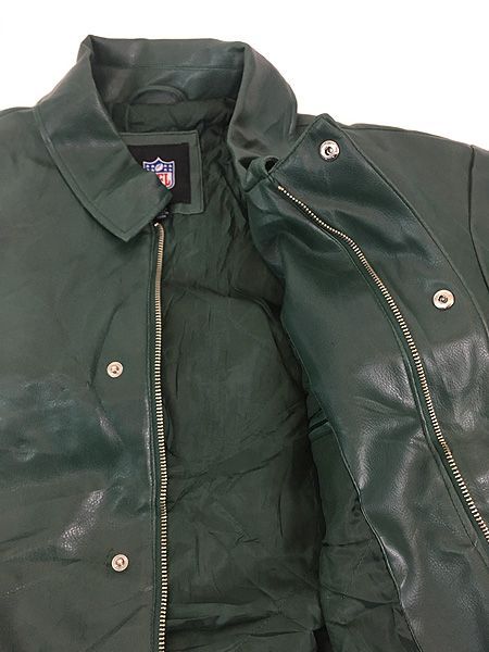 古着 NFL Green Bay 良い Packers パッカーズ 両面 刺しゅう パデット