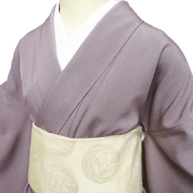 小紋 江戸小紋 着物 中古 正絹 袷 紋付き セミフォーマル 角通し 砺茶色 身丈162cm 裄67.5cm M きもの北條 A1267-1 小紋 江戸小紋 着物 中古 正絹 袷 紋付き セミフォーマル 角通し 砺