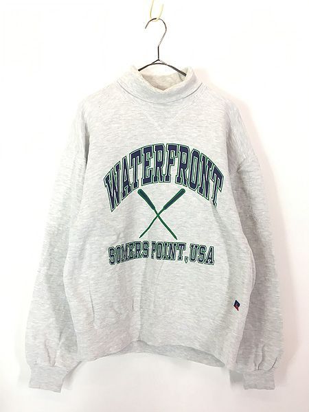 Mizuno アルファ　24.0cm 古着 90s USA製 Russell High Cotton 「WATERFRONT」 3段 前V ヘビー