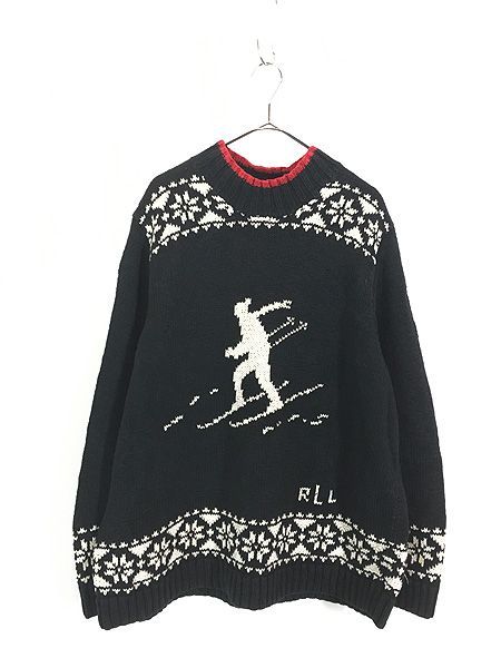 古着 ショップ 90s LAUREN Ralph Lauren スキー ノルディック柄