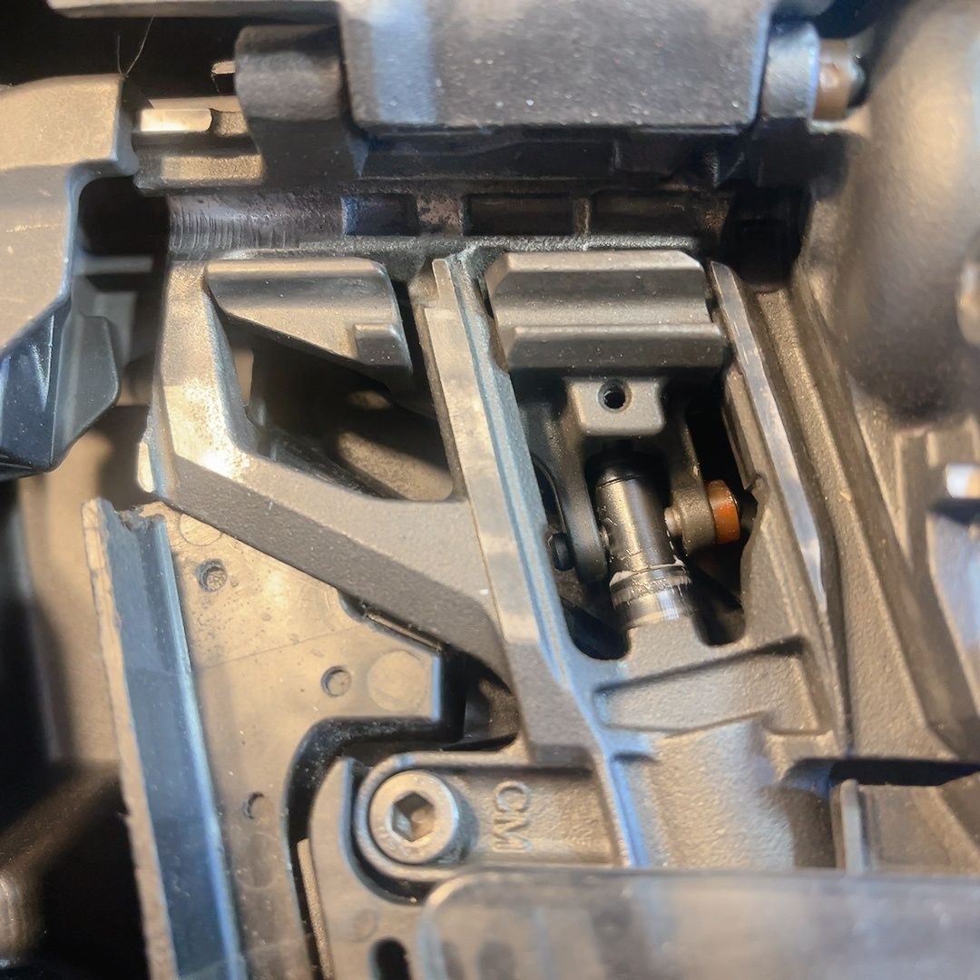 7日保証 整備済 消耗部品多数交換 MAX マックス 高圧 接合金物用 HN-65 Z 1 穴ねらい ケース付き 動作良好