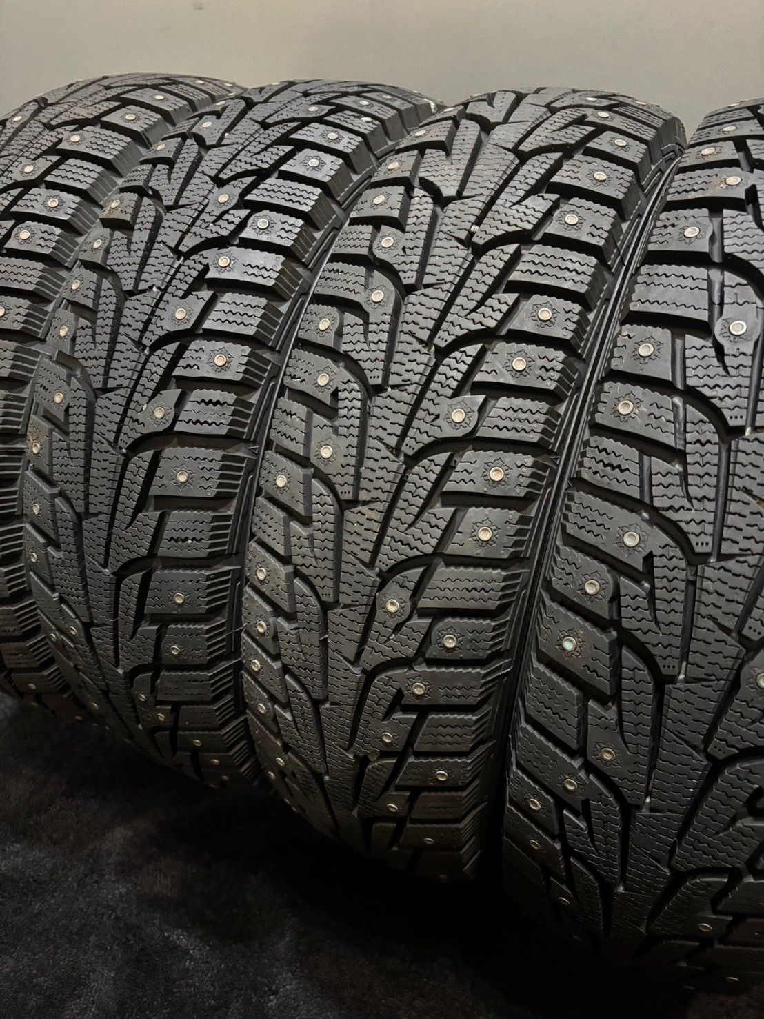 155 65 R 14 HAMKOOK Winter i Pike RS 15年製 スタッドレス 4本 N BOX スペーシア タント スパイクタイヤ 3 K 997