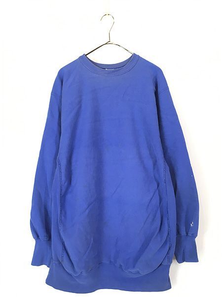 古着 90s Champion Reverse Weave 目なし リバース タイプ スウェット 青 XXXL 古着 古着 90s Champion Reverse Weave 目なし リバース タイプ スウェット