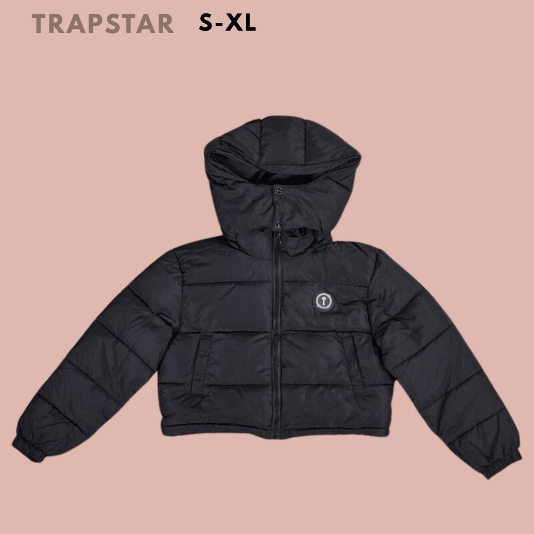 TRAPSTARE トラップスター ブラック ダウンジャケット ロゴ メンズ 