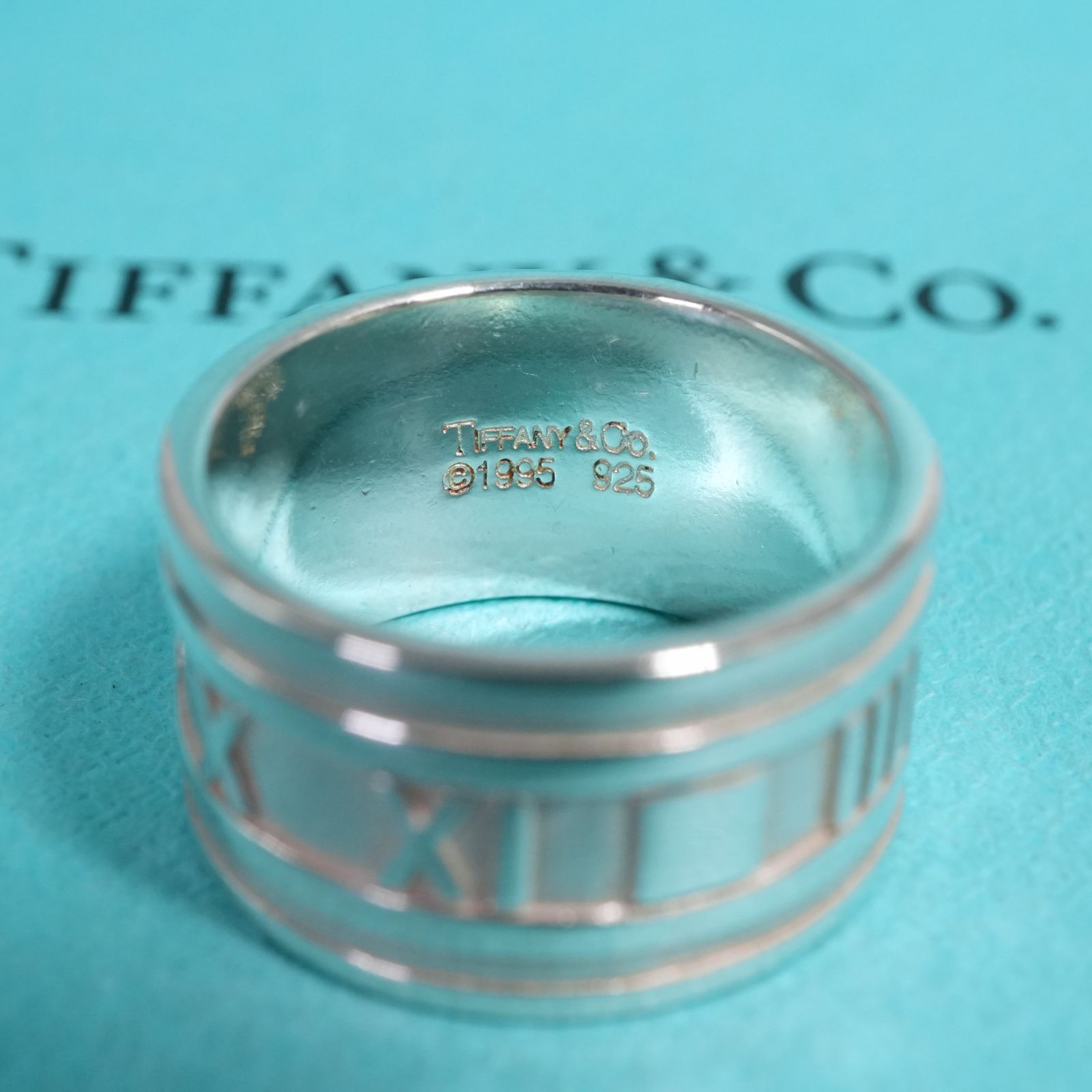 極美品17号 ティファニー アトラス ワイド リング シルバー/25-2184S