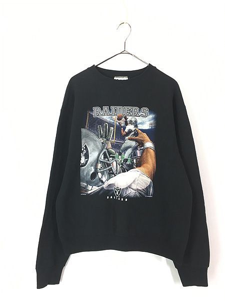 古着 90s USA製 Oakland Raiders レイダース グラフィック スウェット