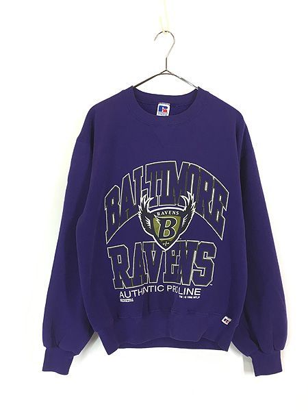 古着 90s USA製 Russell NFL Baltimore Ravens レイブンズ スウェット