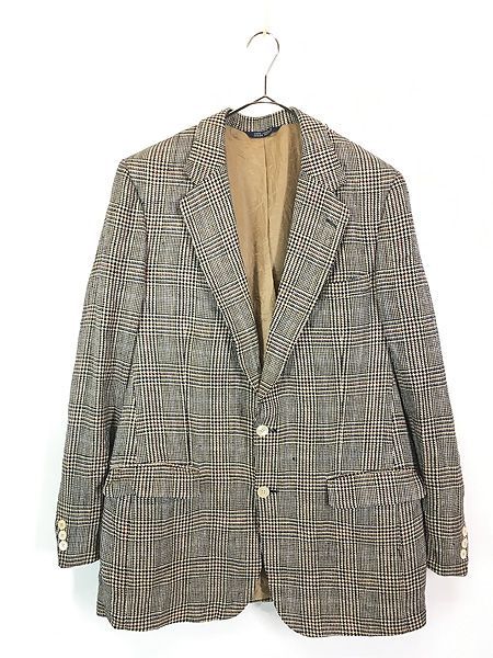 古着 80s USA製 Burberrys × Jacobson's 豪華 100% シルク テーラード