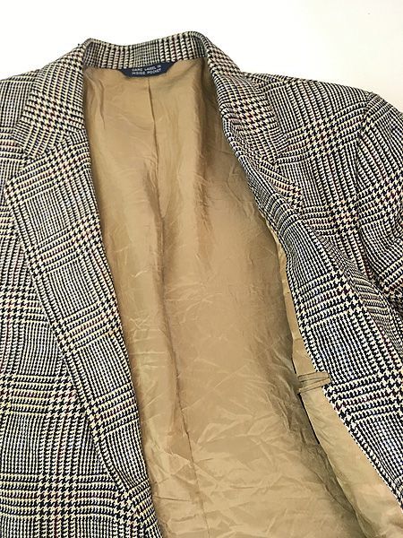 古着 80s USA製 Burberrys × Jacobson's 豪華 100% シルク テーラード