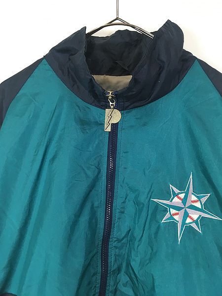 古着 90s MLB Seattle Mariners マリナーズ ナイロン ジャケット L