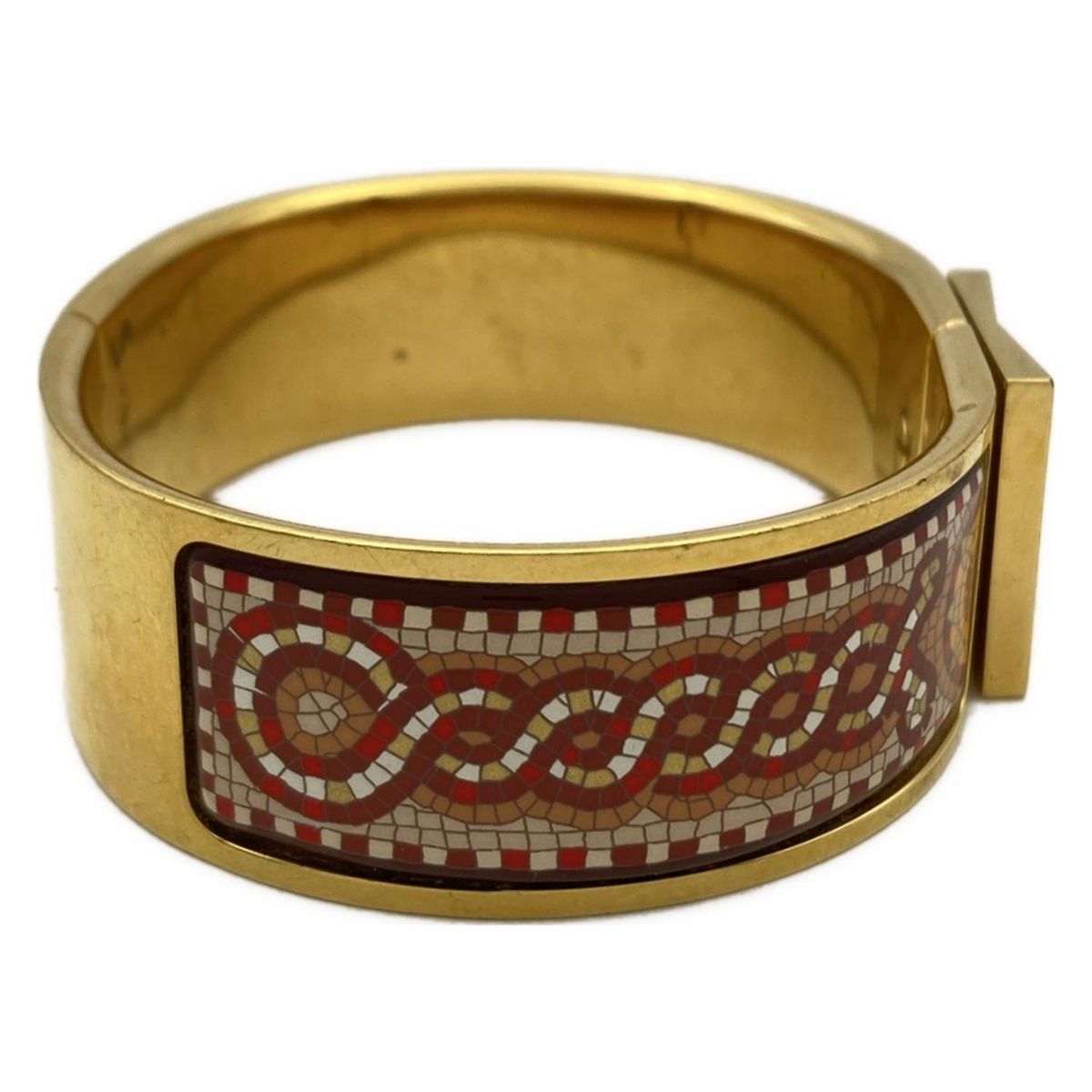 HERMES エルメス バングル ゴールド ボルドー マルチ