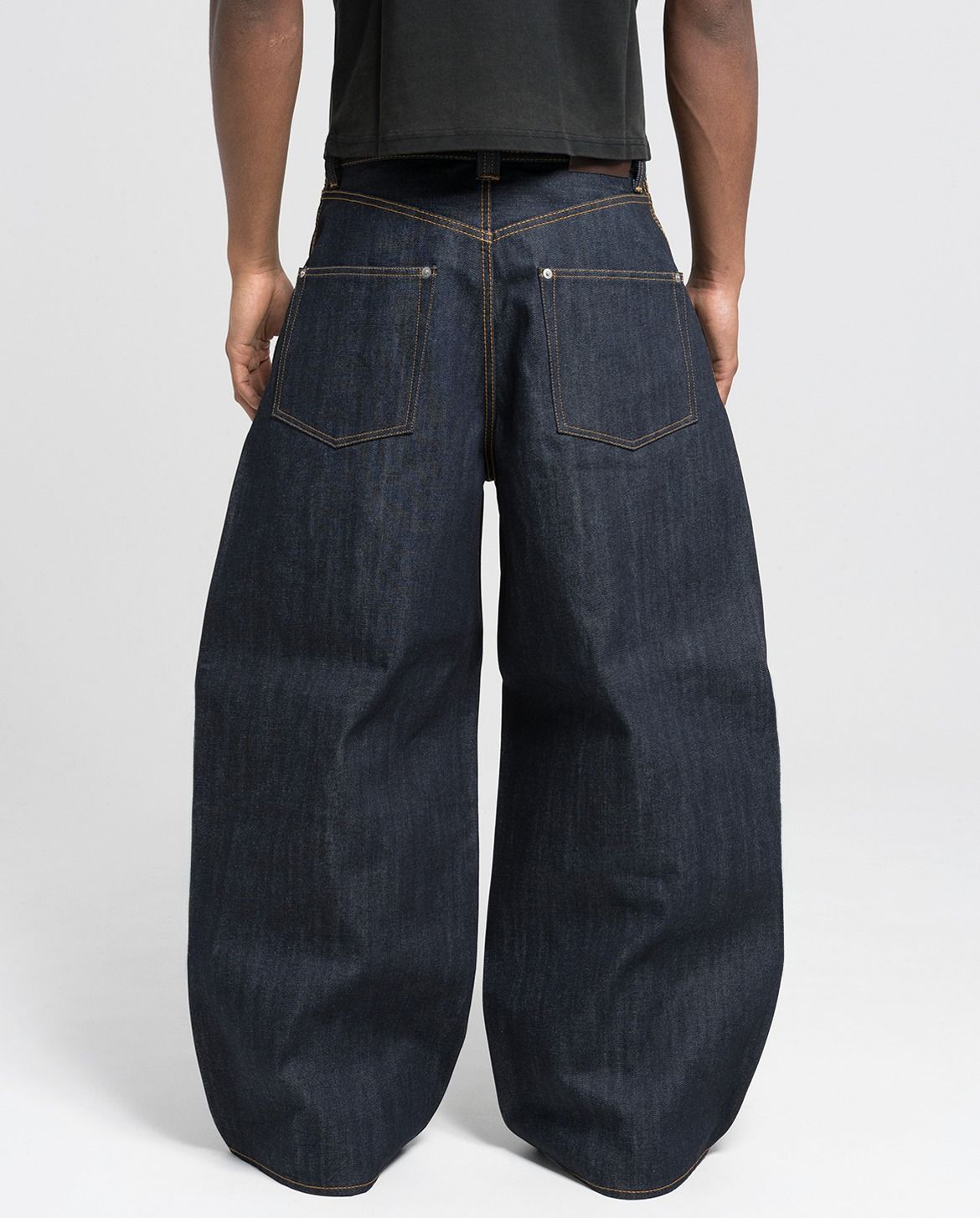 bantejeans 岡山デニム 即完売品menes MENES｜メネス Okayama Raw Loose Fit Jeans - Indigo 岡山デニム