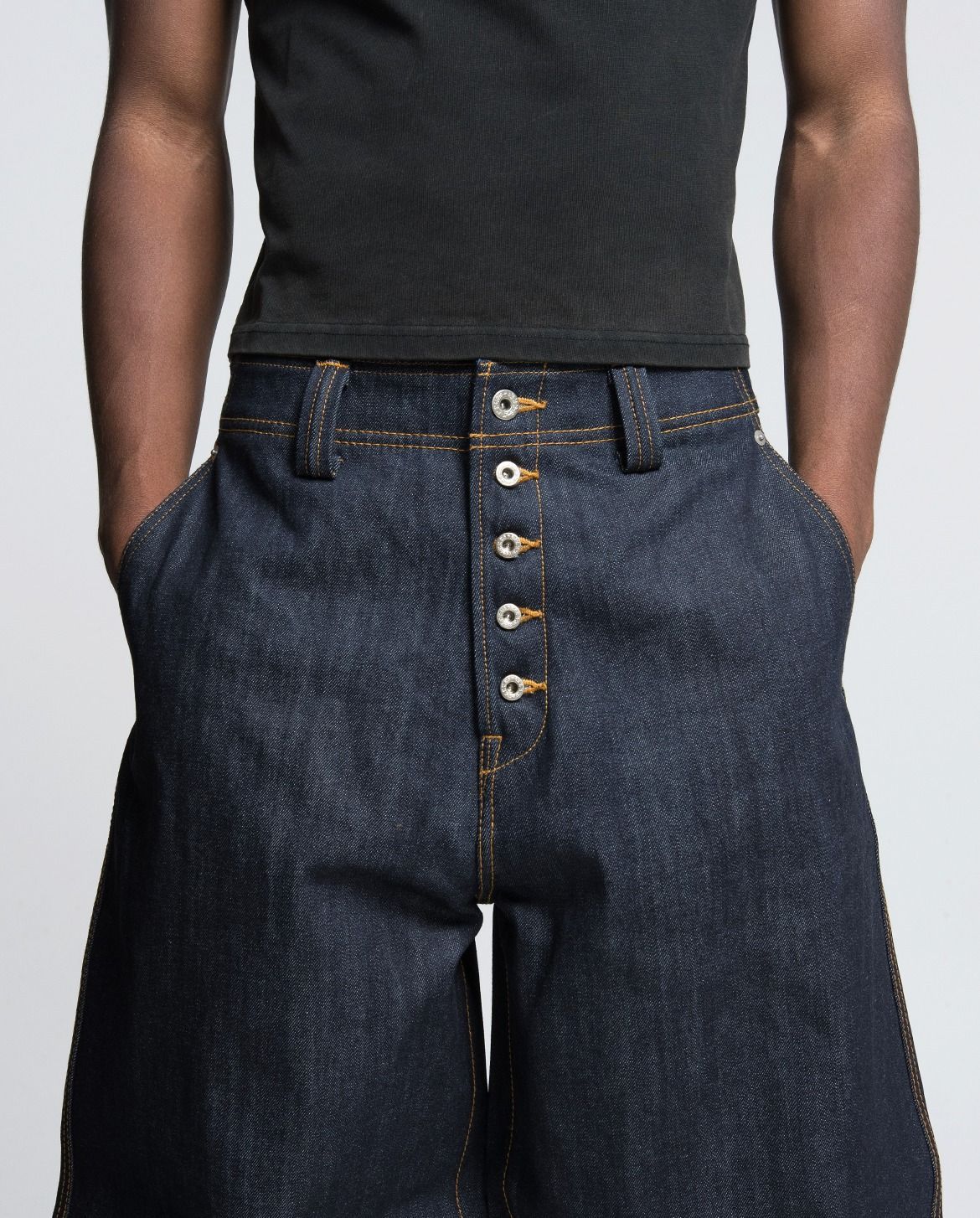 MENES｜メネス Okayama Raw Loose Fit Jeans - Indigo 岡山デニム