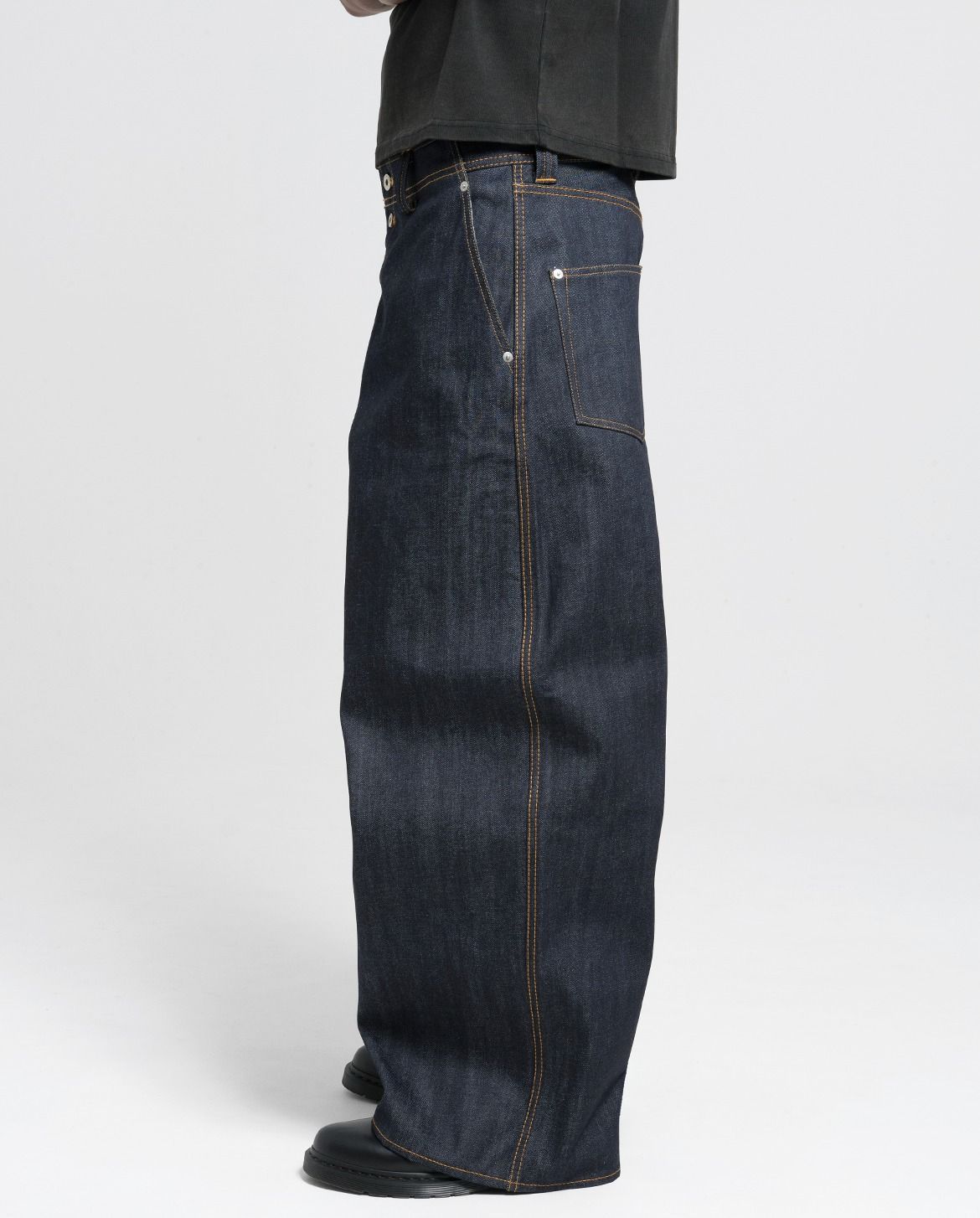 MENES｜メネス Okayama Raw Loose Fit Jeans - Indigo 岡山デニム