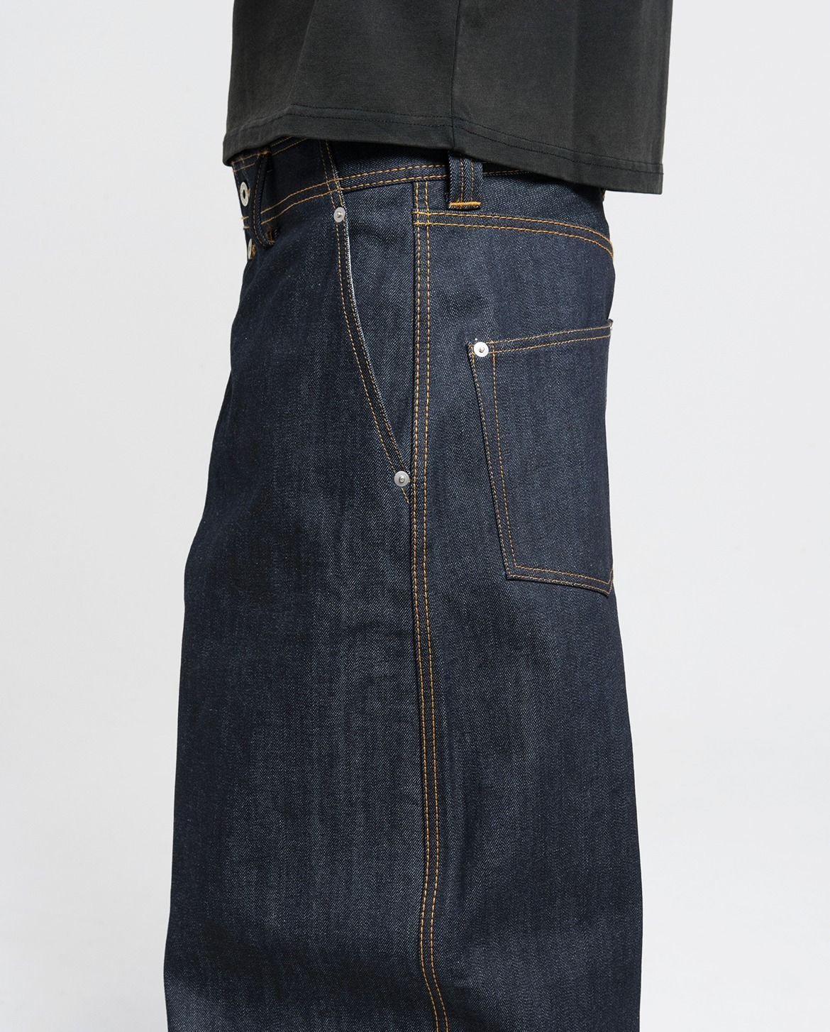 MENES｜メネス Okayama Raw Loose Fit Jeans - Indigo 岡山デニム