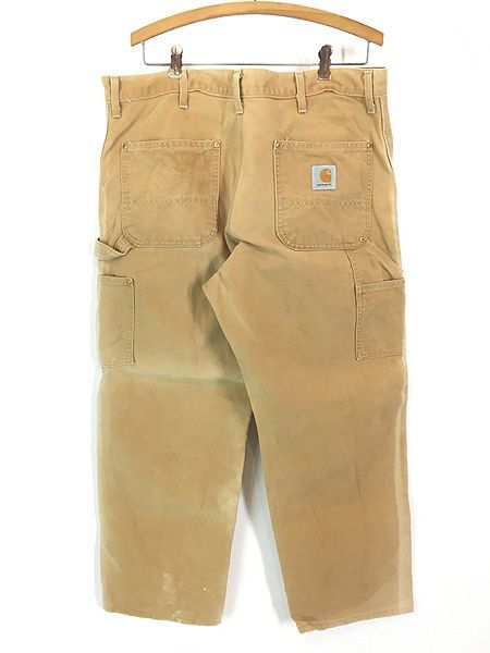 古着 Carhartt ブラウン ダック Wニー ペインター ワーク パンツ W38 L28 古着 古着 Carhartt ブラウン ダック Wニー ペインター ワーク パンツ W38