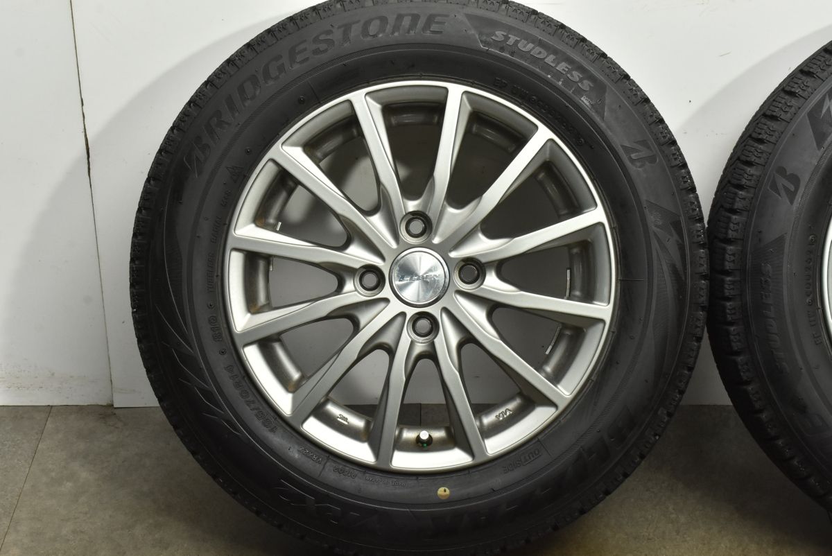  バリ溝 LEBEN 14 in 5 J 43 PCD 100 ブリザックVRX 2 165 70 R アクア ヴィッツ ポルテ スペイド パッソ マーチ デミオ スイフト 14インチ タイヤ ホイールセット