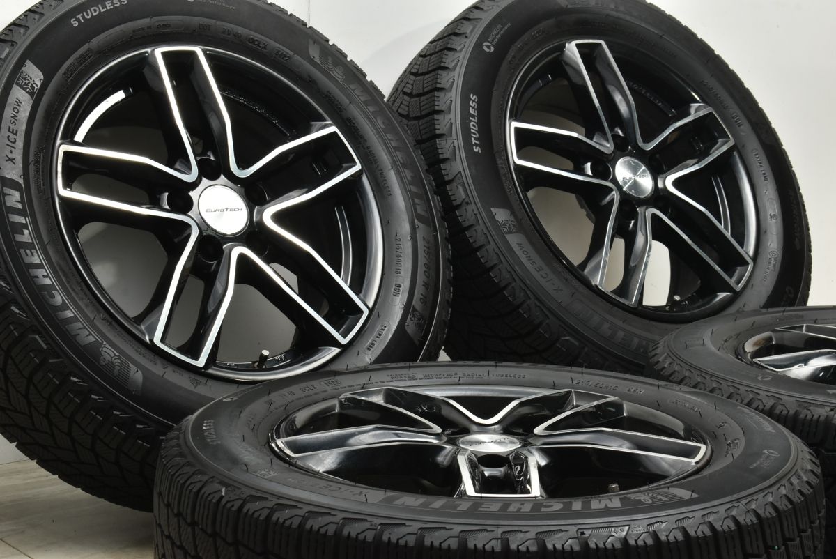 バリ溝 ユーロテック 16 in 6 5 J 38 PCD 112 ミシュラン X ICE SNOW 215 60 R フォルクスワーゲン T Roc パサート シャラン